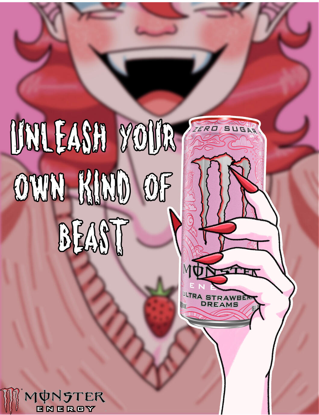 Energy Drink Ad Project(Photoshop, 2023)